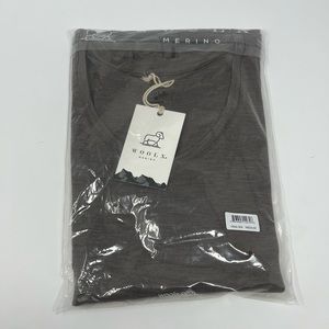 Woolx Aspen V Neck simply taupe medium NWT